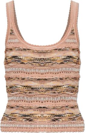 Ulla Johnson Clotilde Top - Dames - Tops zonder mouwen - Veelkleurig - M - Katoen - Tops