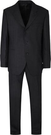 Lardini single-breasted suit - men - Virgin Wool/Fabric - 56 - Grey