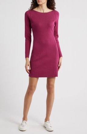 Tommy Bahama Delphina Braid Detail Long Sleeve Cotton Blend Sweater Minidress in Santa Ana at Nordstrom, Size X-Small