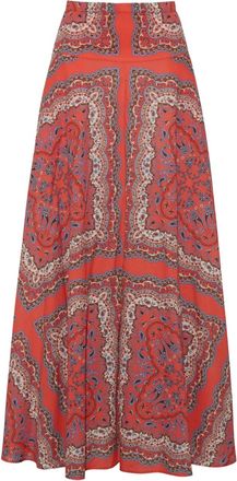 Cara Cara Gabriella maxi-rok met paisley - Oranje