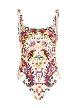Etro Printed Low-back Swimsuit - Multicoloured 1 - S (UK8-10 / S)