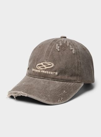 Djab Mens Distressed washed denim cap