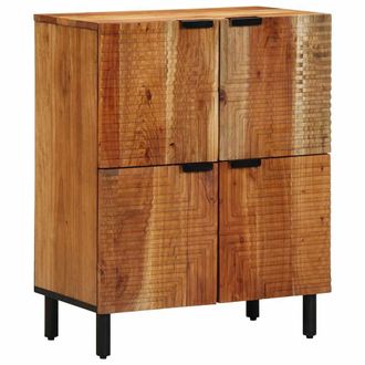 vidaXL Credenza Marrone 60 X 33 X 75 Cm Legno Massello Di Acacia - Vidaxl