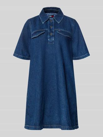 Tommy Jeans A-Linien Jeanskleid aus reiner Baumwolle in Jeansblau, Gr&ouml;&szlig;e XXS