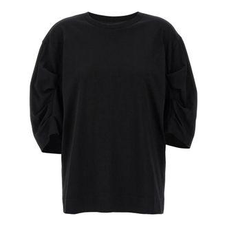 Dries Van Noten Tops, Dames, Zwart, L, Katoen, Heynet T-Shirt