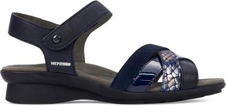 Mephisto Blauwe Sandaal voor Dames - Polina - Dames - Sandalen - Blauw - 35 EU - Leer - Schoenen
