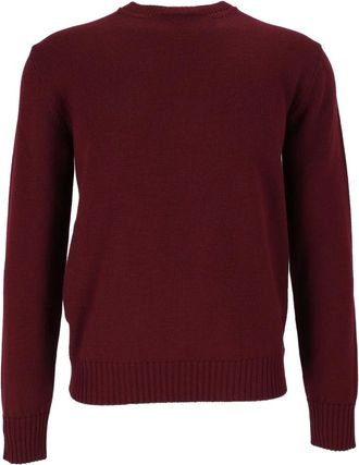Ballantyne Girocollo - Knitwear - Hombre - Rojo - 2XL