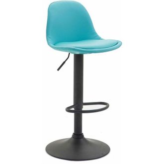 Clp Sgabello di design kiel in similpelle nero blu