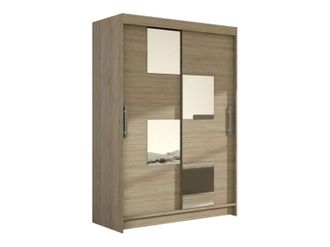Mirjan24 Mobilier1 - Armario Closico 105, Roble Sonoma, 200x120x58cm, Puertas De Armario: Correderas, N&uacute;mero De Estantes: 0