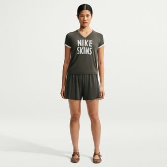 Nike Womens SKIMS Stretch Knit 5 Shorts in Grey | IV6653-080
