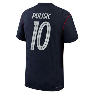 Nike Christian Pulisic USMNT 2026 Match Away Nike Mens Dri-FIT ADV Soccer Jersey in Blue | NN203943367-USM