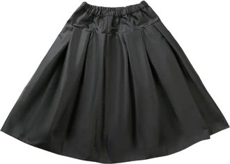 Comme Des Gar&ccedil;ons tiered midi skirt - women - Polyester - M - Black
