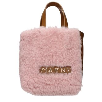 Marni Handtasche Damen Leder Rosa/Braun