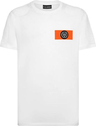 Plein Sport T-Shirt Ronde Hals - Heren - Sportshirts - Wit - 3XL - Katoen - Fitness