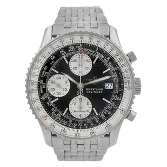 Breitling Pre-owned Breitling Navitimer Chronograph Automatic Chronometer Black Dial Mens Watch A13330