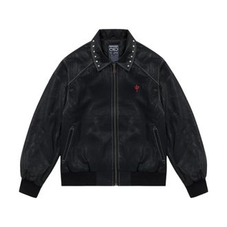 PROPAGANDA Capital Varsity Jacket - - Jackets - Uomo - Nero - S