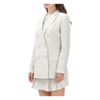 A|X Armani Exchange Blazers, female, Beige, Size: XL Double-Breasted Jacket