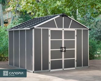 Palram Canopia Yukon Caseta De Jard&iacute;n 271x332x252 Cm Con Piso