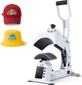 OEM M&aacute;quina De Prensado T&eacute;rmico Para Gorras 580 W, Prensa T&eacute;rmica Para Gorras Con Placa Calefactora, Control Preciso De Temperatura Y Tiempo, Para Proyect