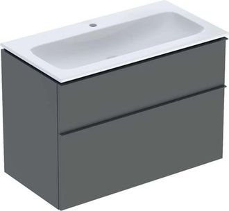 Keramag Keramag - Geberit Icon Set Mueble Lavabo Con Mueble Bajo Lavabo, 2 Cajones