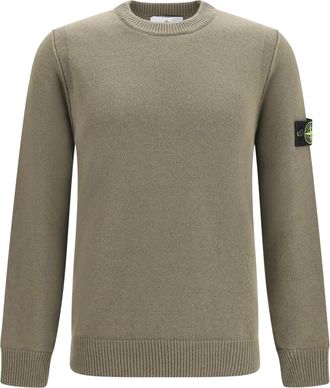 Stone Island Lambwool Stand Collar Sweater