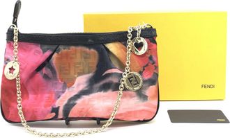 Fendi Multicolor Floral Print Shoulder Womens Bag (Pre-Owned)