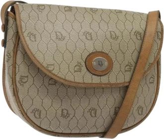 Dior Pre-owned Vintage Schoudertas - Dames - Vintage Schoudertas - Beige - ONE Size - Leer - Vintage