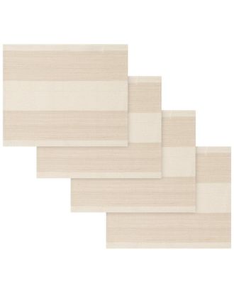 French Home Set Of 4 Striped Placemats