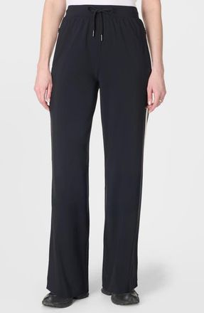 Sweaty Betty Explorer Side Stripe Wide Leg Pants in Black at Nordstrom, Size X-Large