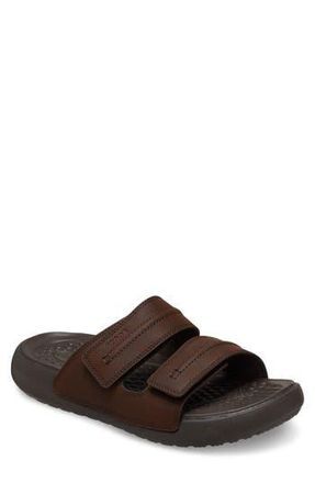 Crocs Yukon Vista II LiteRide Slide Sandal in Espresso at Nordstrom Rack, Size 7