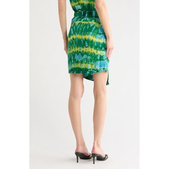 Young Fabulous & Broke Sabrina Satin Skirt in Island Green Cub A Wash at Nordstrom Rack, Size X-Small