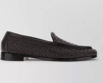 Bottega Veneta leather intreccio loafers