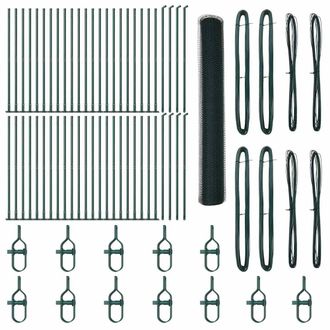 Berkfield Home Hexagon Fence Green 1, 2x100 m Steel