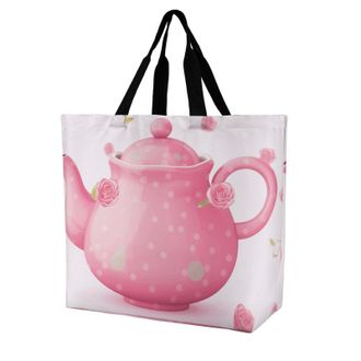 Generic Teapot Shopper Bag Waterproof Tote Bag Durable Shopping Bags For Casual Travel Yoga