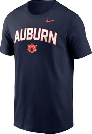 Nike Auburn Primetime Arch Stack Nike Mens College T-Shirt in Blue | N19941SAUN-9LV