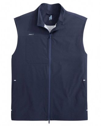 Johnnie-O Mens Big Sur Full-Zip Performance Vest In Navy