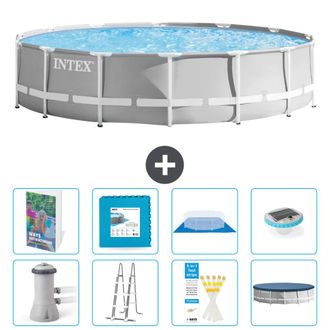 Intex Piscina Prism Frame Redonda - 427x107 Cm - 9-piezas S674