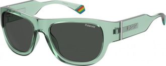 Polaroid Womens PLD-6197-S-MC-1ED PLD 6197 S MC 55 1ED Sunglasses - Green - One Size