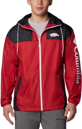 Columbia Mens Columbia Cardinal Arkansas Razorbacks Flash Challenger II Omni-Shade Full-Zip Hoodie Windbreaker Jacket at Nordstrom, Size Medium