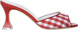 Manolo Blahnik Schoenen, Dames, Rood, 38 EU, Heeled Mules