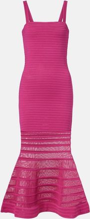 SIMKHAI Abito midi Vallarie in maglia a coste