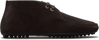 Car Shoe suede driving boots - men - Suede/Rubber/Calf Leather - 9.5 - Brown