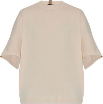 Fabiana Filippi T-shirt in misto seta - Toni neutri