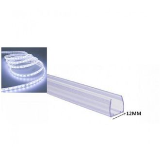 Trade Shop Trade Shop Traesio - Trade Shop - Profilo In Plastica Da 1mt Senza Copertura Per Strip Led Strisce Da 12mm Ps-12mm