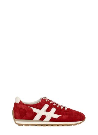 Hogan Red H701 Suede Sneakers