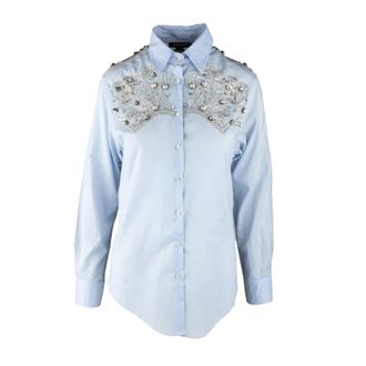 Roberto Cavalli Crystal Embellished Shirt - 00s