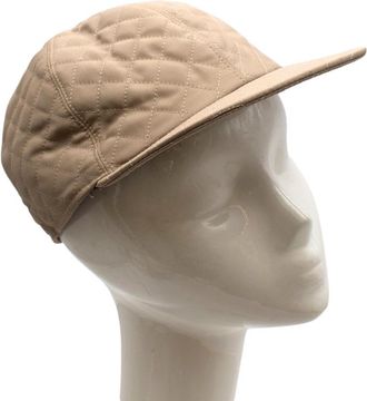 Bates Beige Cotton Blend Quilted Cap