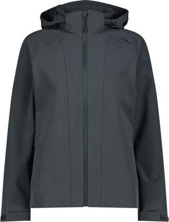 F.lli Campagnolo Jacket Zip Hood Stretch Softshell Softshelljacke f&uuml;r Damen | grau/blau