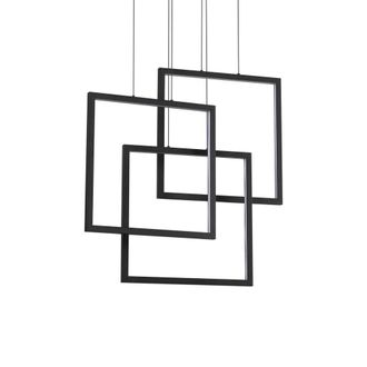 Ideal Lux Lampada A Sospensione Frame Sp Quadrato Nero