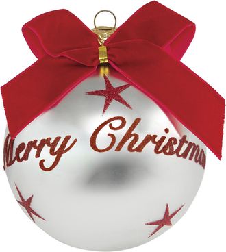 KASANOVA Pallina Natale Merry Christmas perlata 10 cm